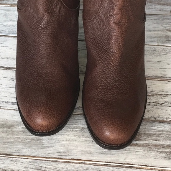 Delman sofie brown leather over knee high boots - Picture 4 of 7